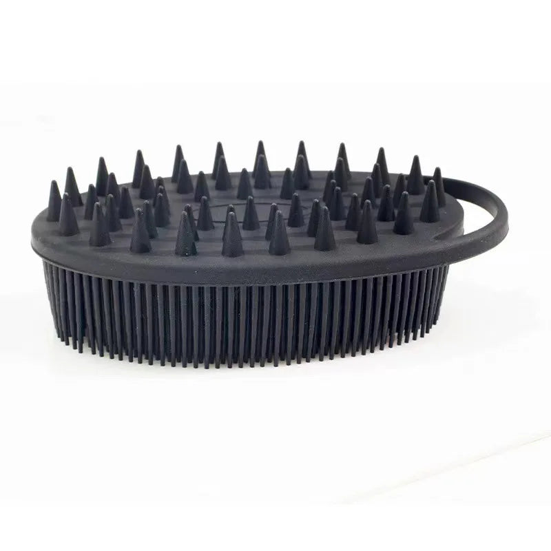 Silicone body scrubber adopts advanced sanitary technology, which is mild and clean, with good foam, durable, and silicone doubl